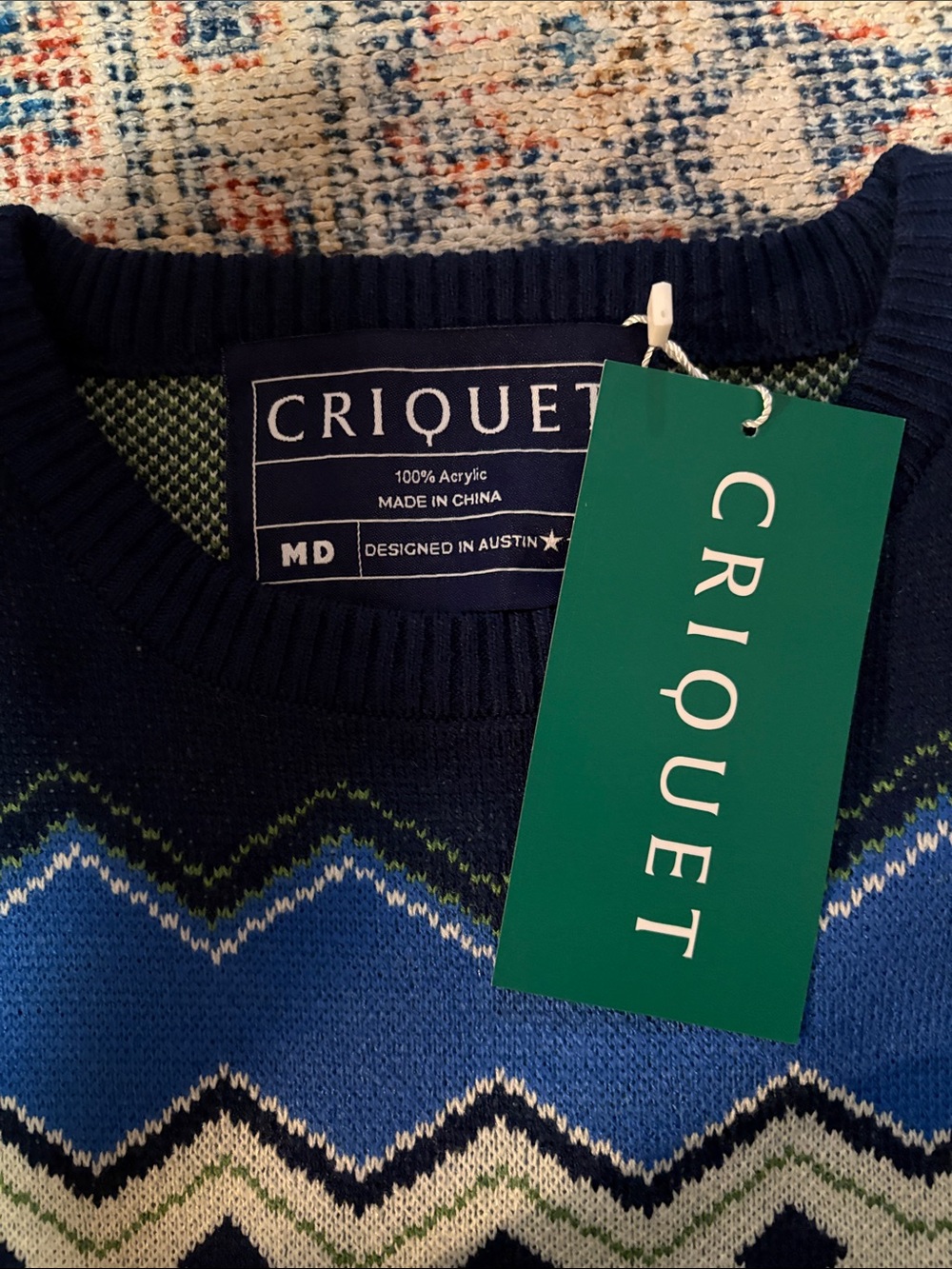 Criquet Men’s Bigfoot Sweater SZ M NWT Medium - Picture 2 of 5